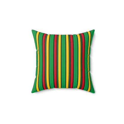 Guinea Bissau Retro Stripes Cushion Pillow