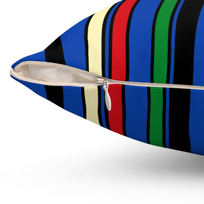 South Sudan Retro Stripes Cushion Pillow