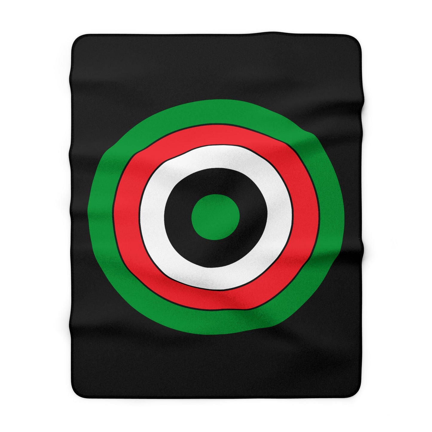 Palestine Retro Target Blanket Throw