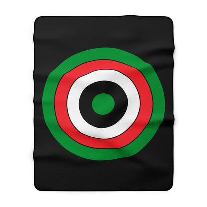 Palestine Retro Target Blanket Throw