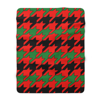 Malawi Retro Houndstooth Blanket Throw
