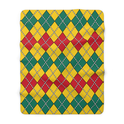 Cameroon Retro Argyle Blanket Throw