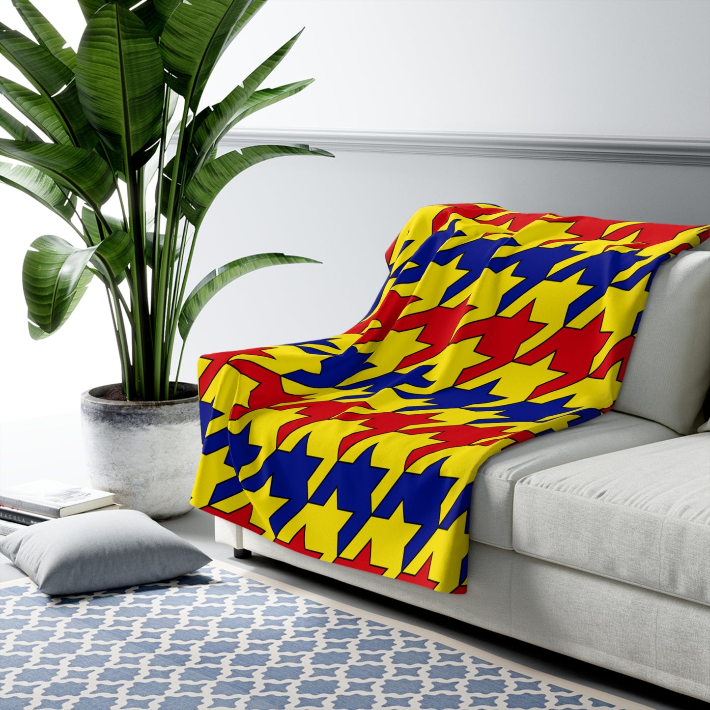 Colombia Retro Houndstooth Blanket Throw