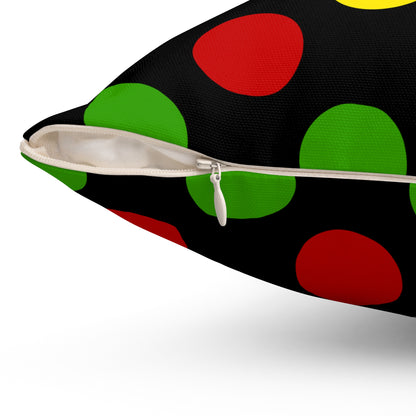 Saint Kitts And Nevis Retro Polka Dots Cushion Pillow