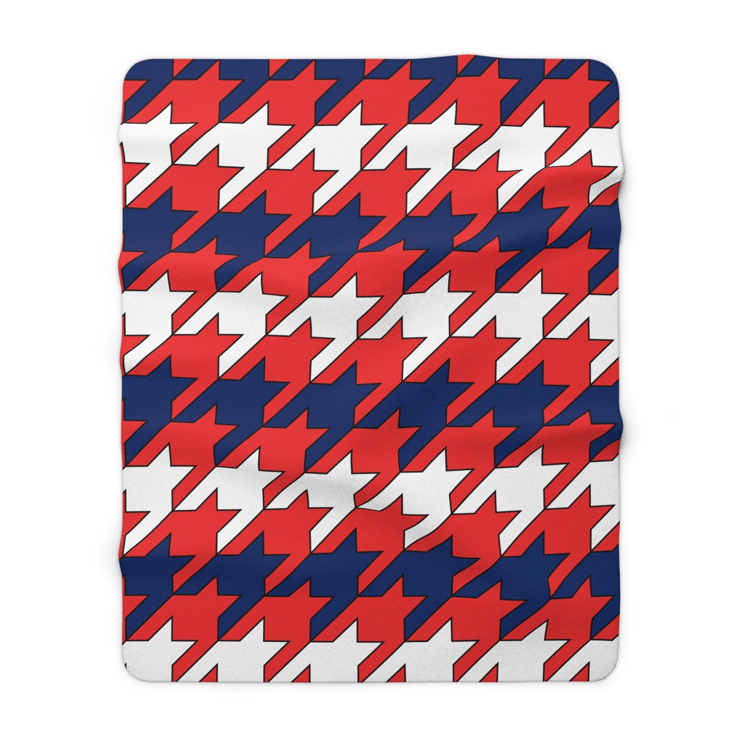 Svalbard And Jan Mayen Retro Houndstooth Blanket Throw
