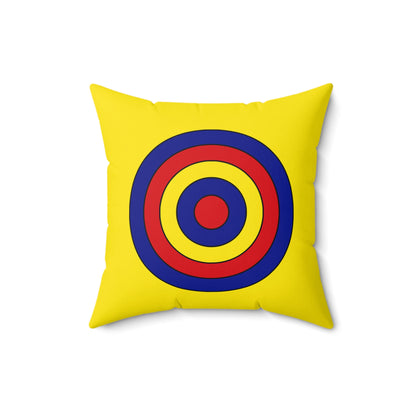 Colombia Retro Target Cushion Pillow
