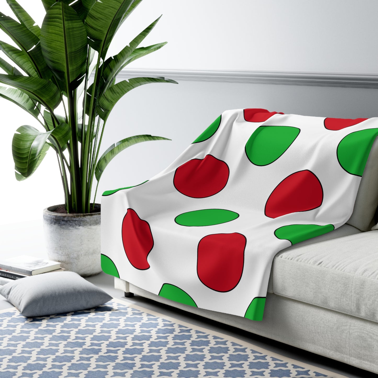 Burundi Retro Polka Dots Blanket Throw