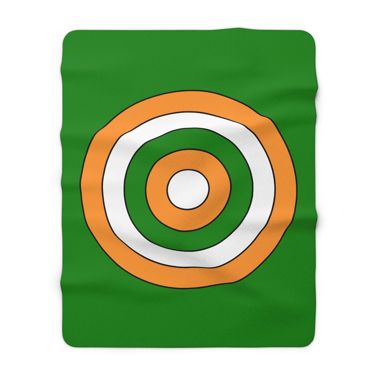 India Retro Target Blanket Throw
