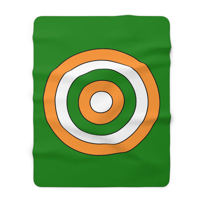 India Retro Target Blanket Throw