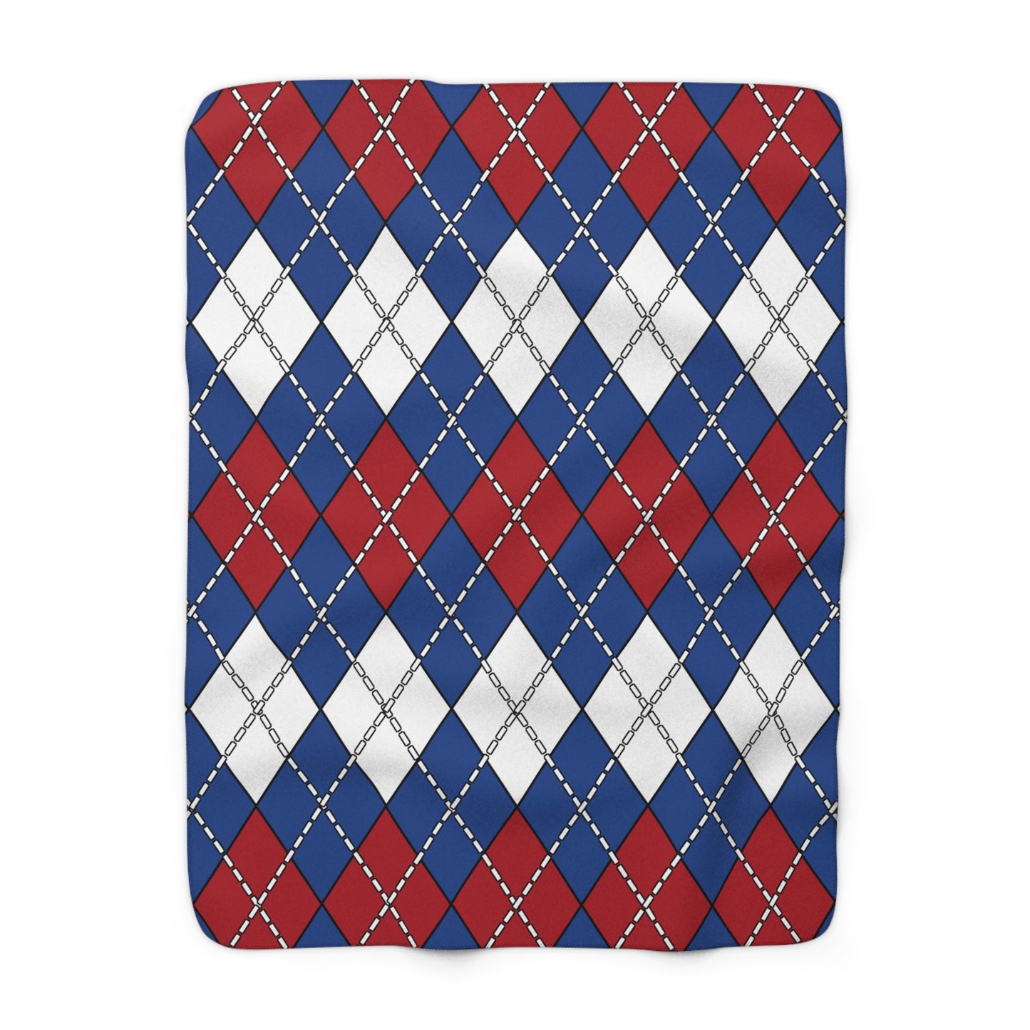 Netherlands Retro Argyle Blanket Throw