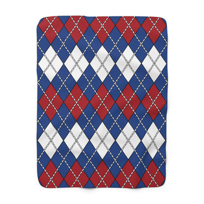 Netherlands Retro Argyle Blanket Throw