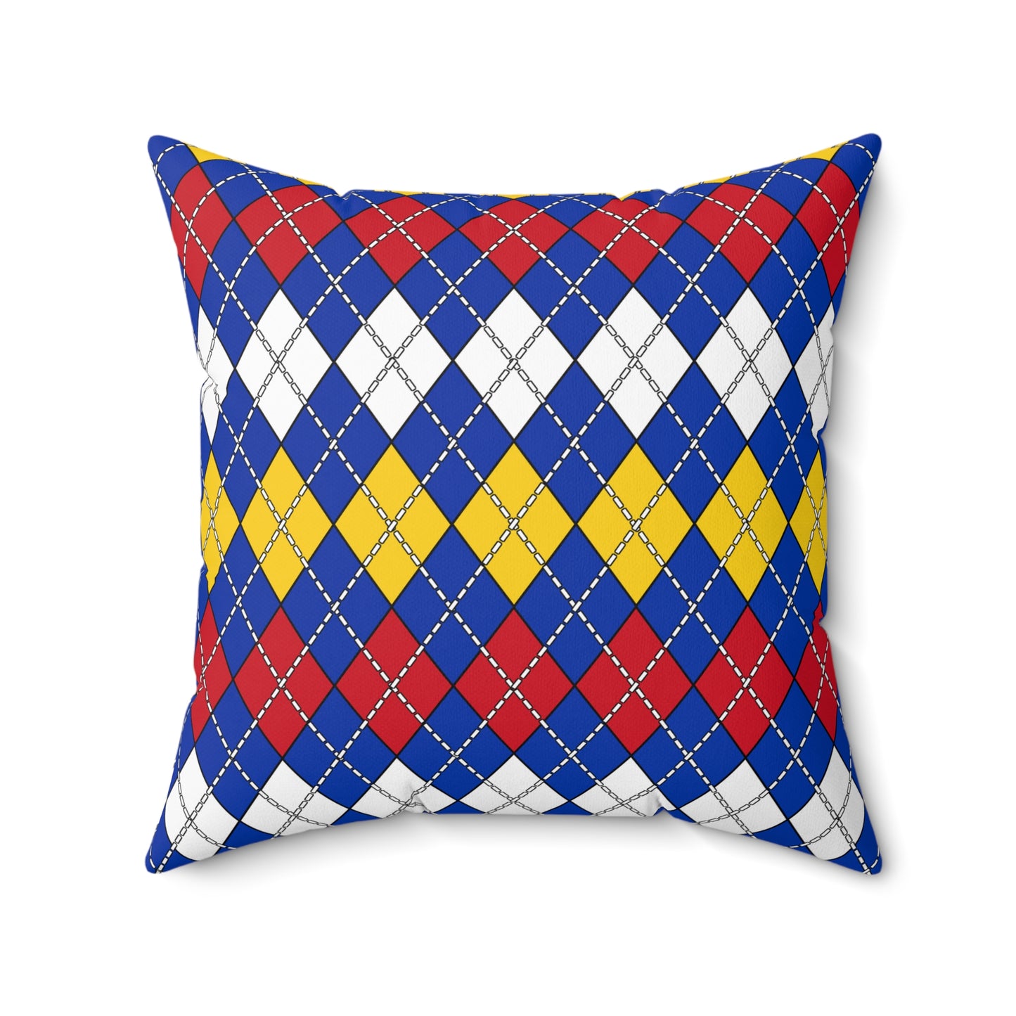 Philippines Retro Argyle Cushion Pillow