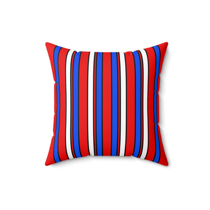 Puerto Rico Retro Stripes Cushion Pillow