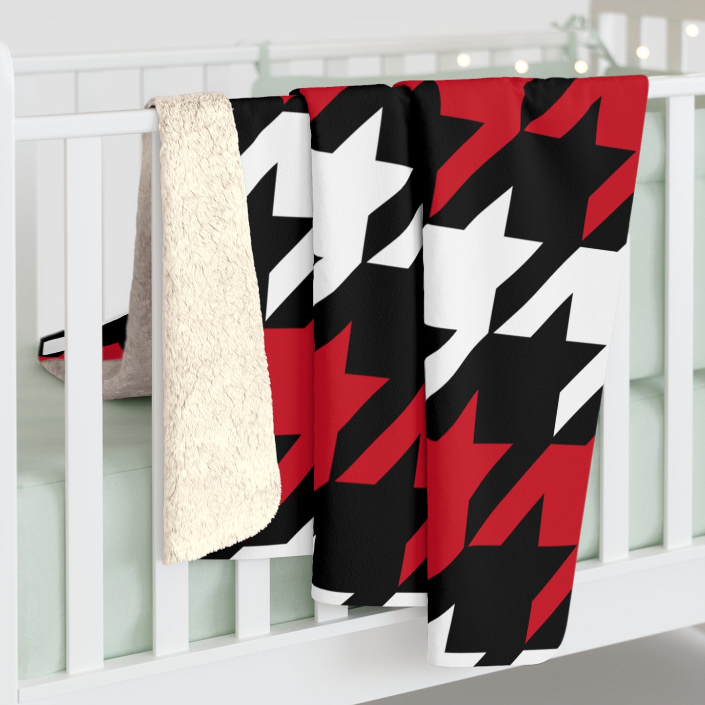 Iraq Retro Houndstooth Blanket Throw