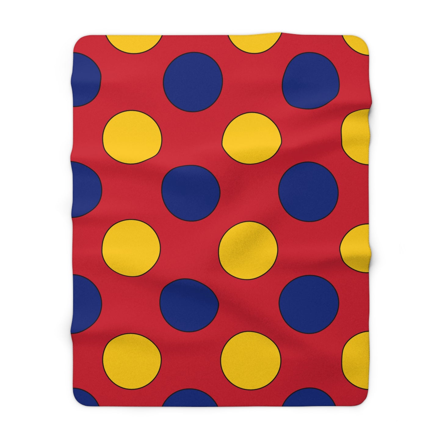 Venezuela Retro Polka Dots Blanket Throw