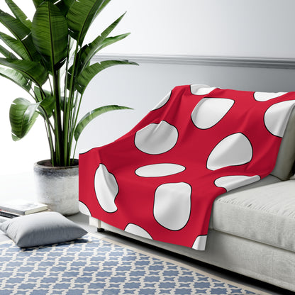 Poland Retro Polka Dots Blanket Throw