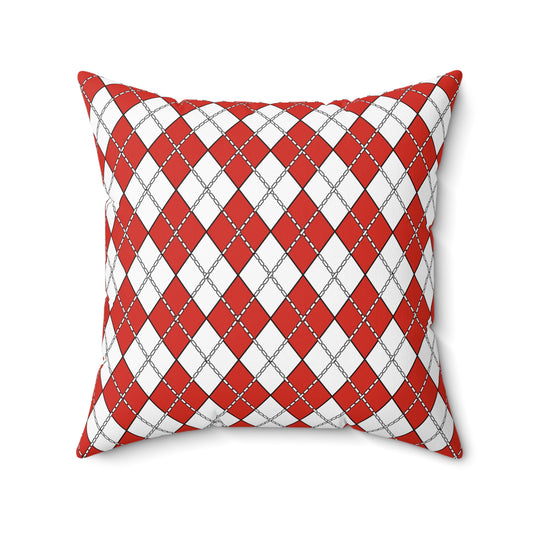Canada Retro Argyle Cushion Pillow
