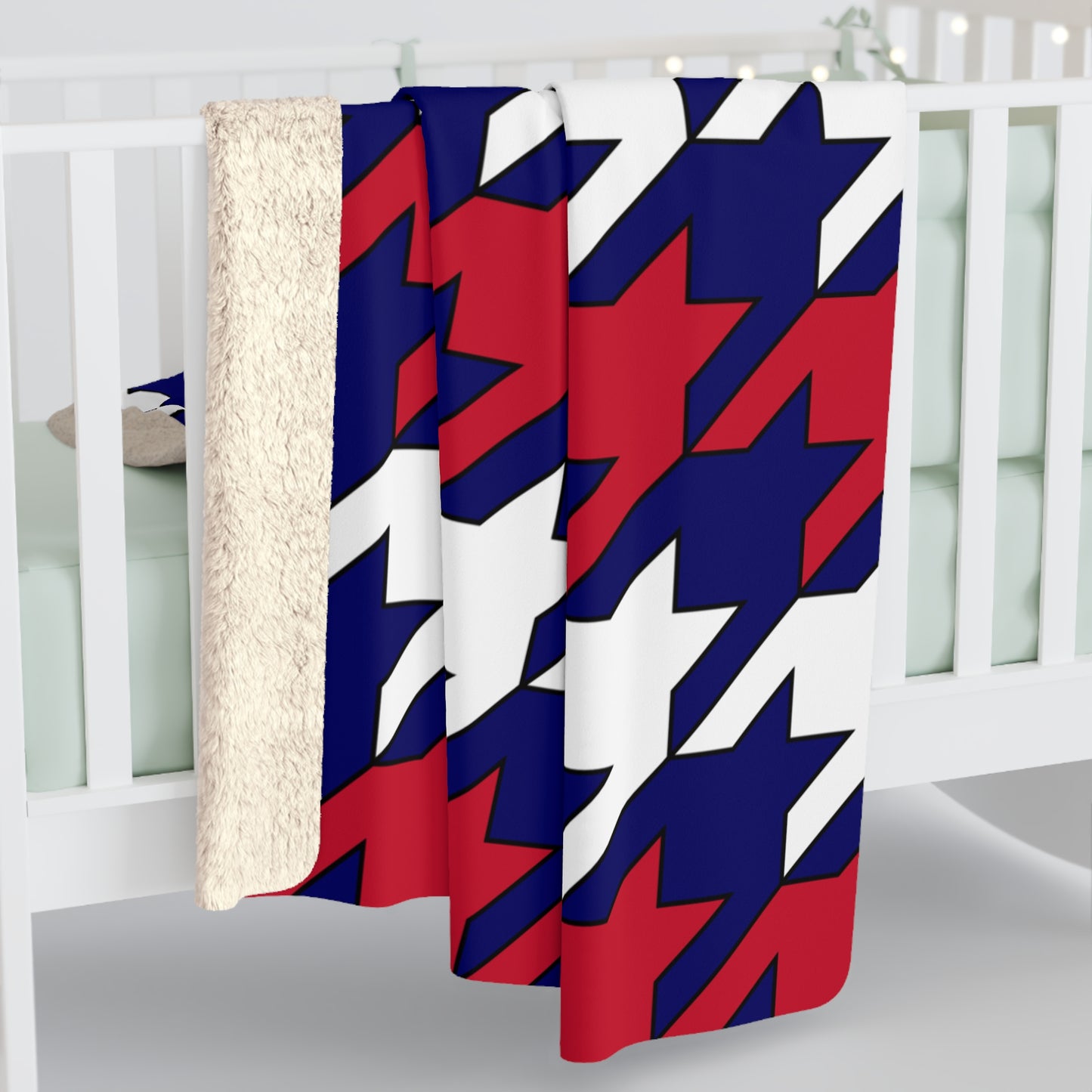 Cook Islands Retro Houndstooth Blanket Throw