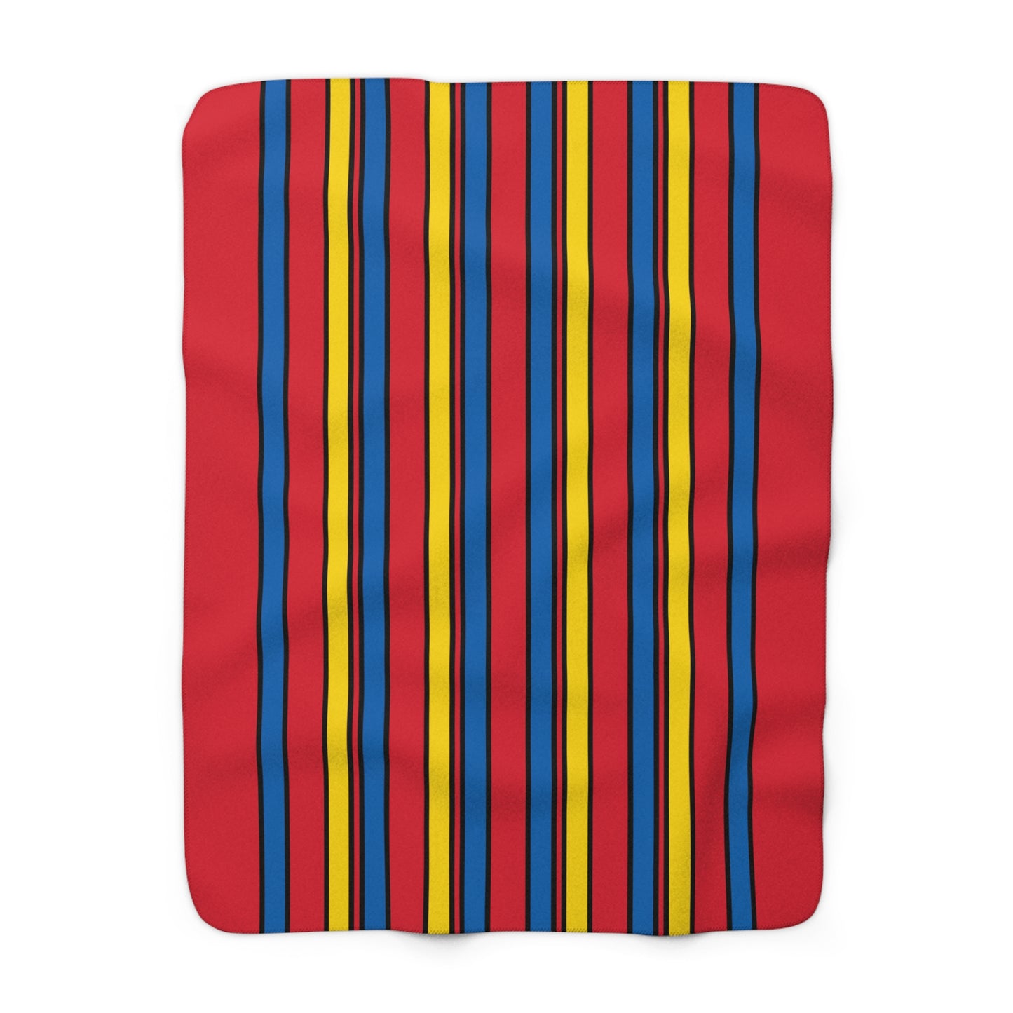 Mongolia Retro Stripes Blanket Throw