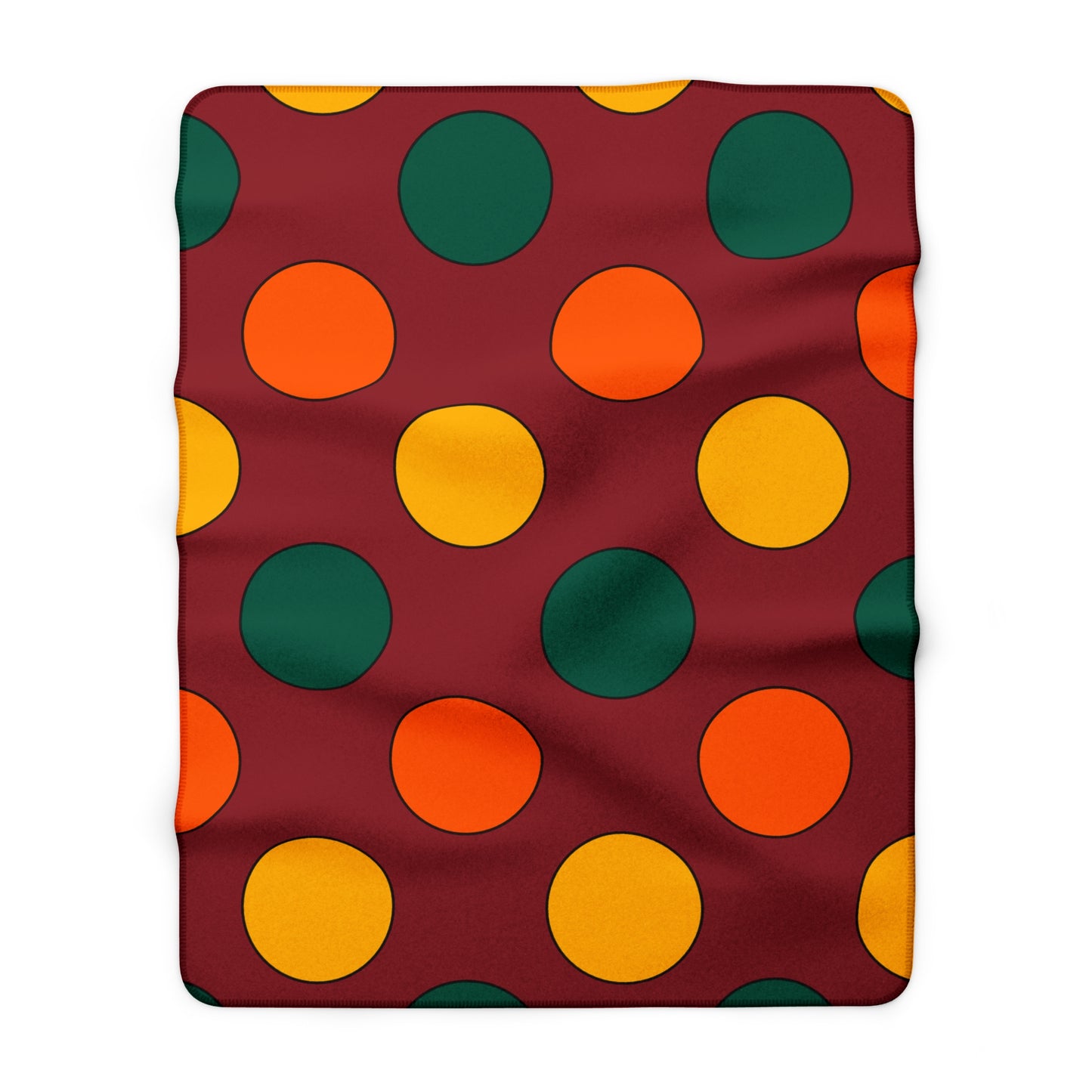 Sri Lanka Retro Polka Dots Blanket Throw