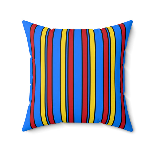Democratic Republic of the Congo Retro Stripes Cushion Pillow