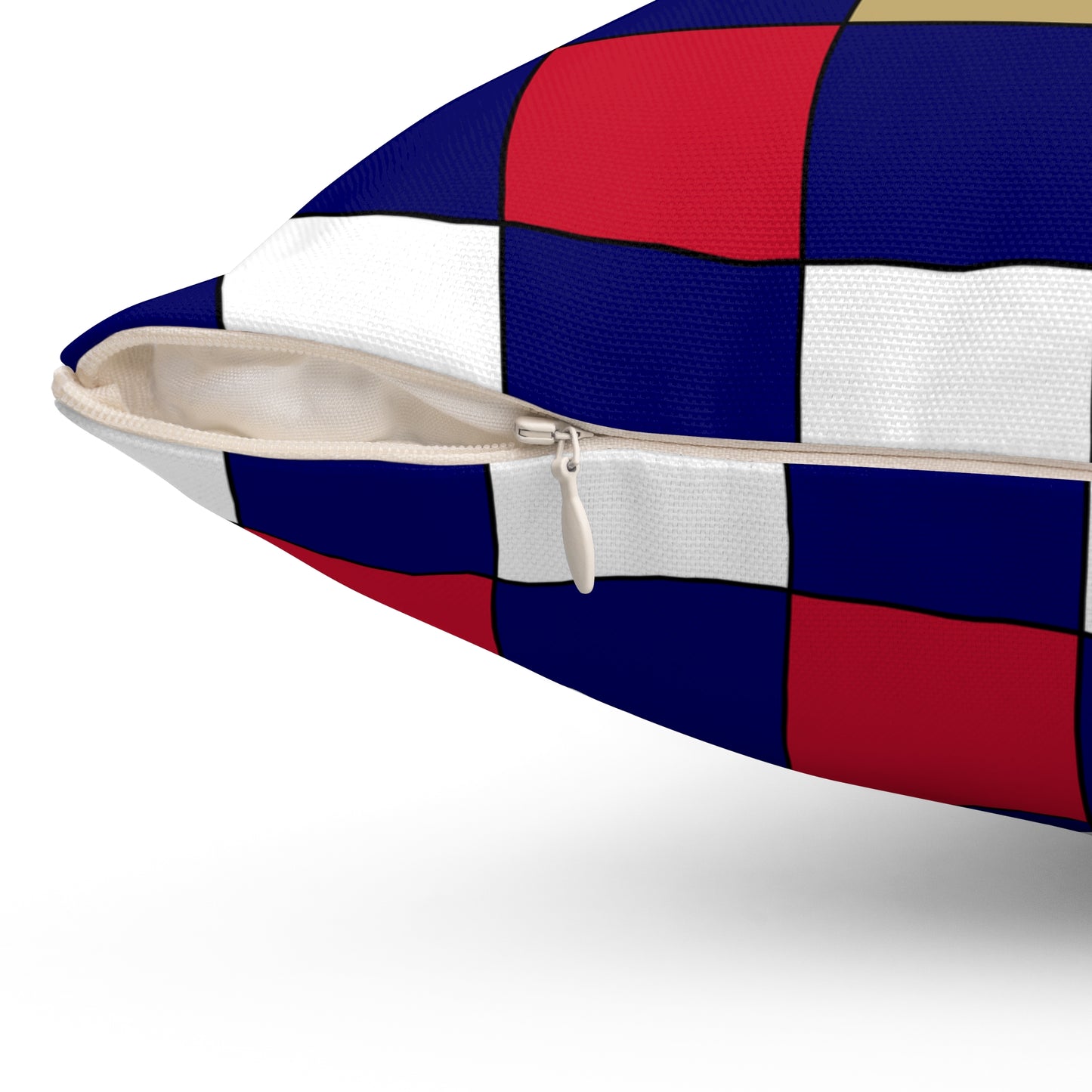 Saint Helena Retro Check Cushion Pillow