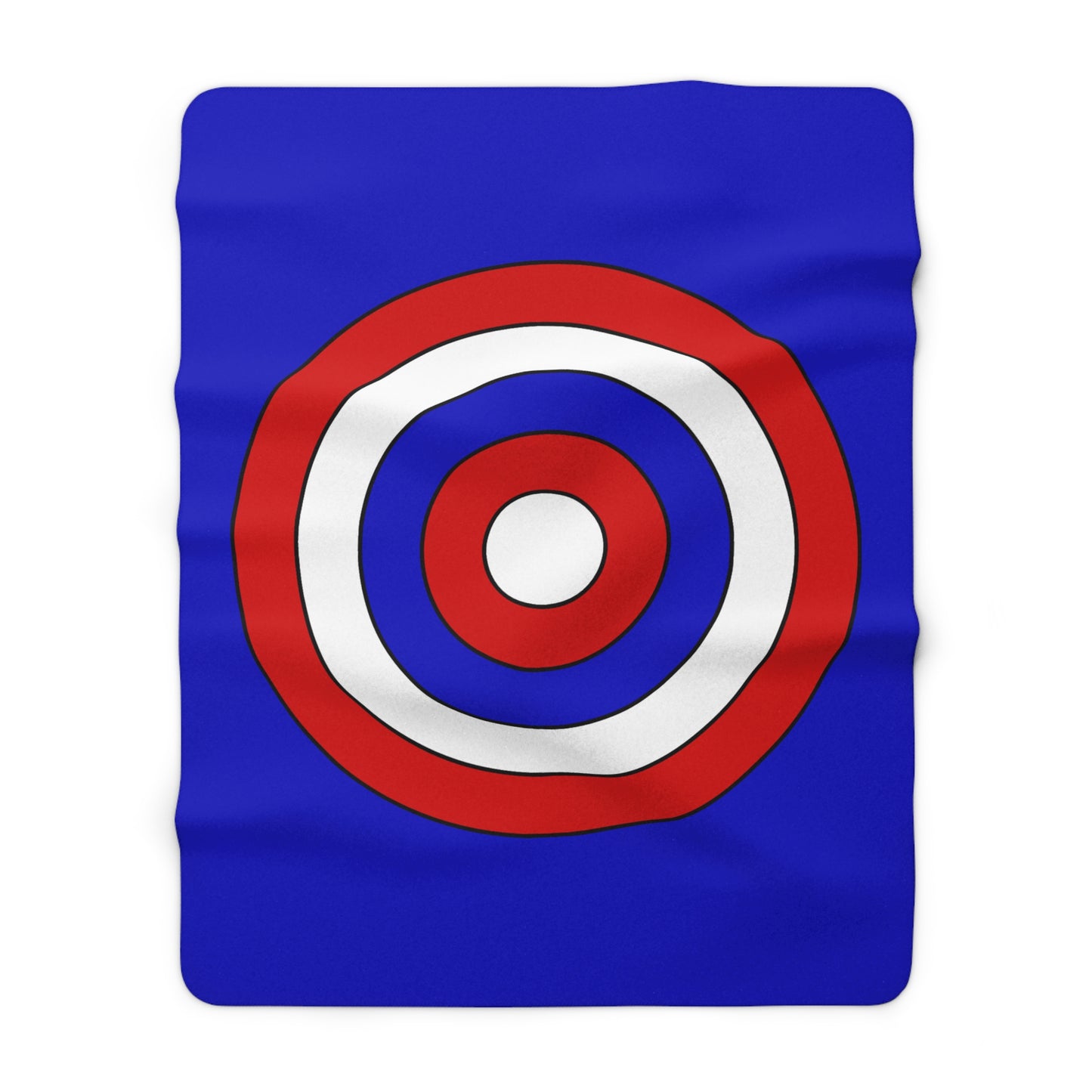 Slovenia Retro Target Blanket Throw