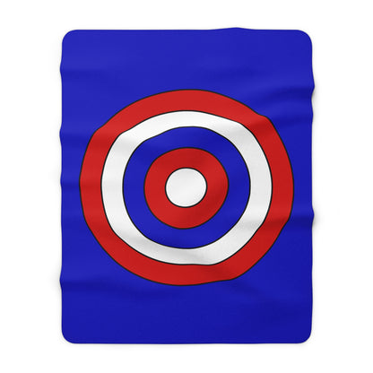 Slovenia Retro Target Blanket Throw