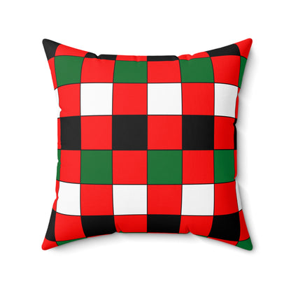 United Arab Emirates Retro Check Cushion Pillow