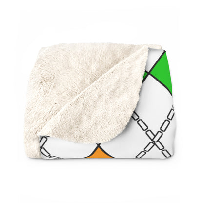 Cote Divoire Retro Argyle Blanket Throw