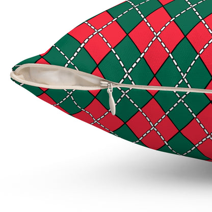 Bangladesh Retro Argyle Cushion Pillow