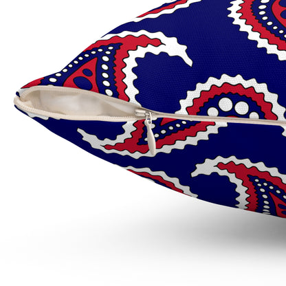 Cook Islands Retro Paisley Cushion Pillow