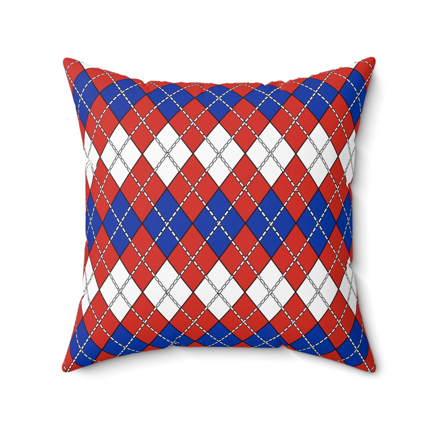Paraguay Retro Argyle Cushion Pillow