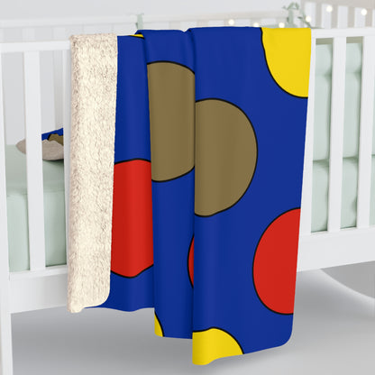 Moldova Retro Polka Dots Blanket Throw