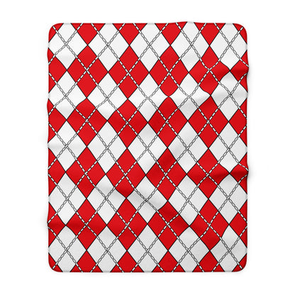Turkiye Retro Argyle Blanket Throw