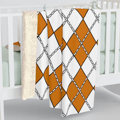 Cyprus Retro Argyle Blanket Throw