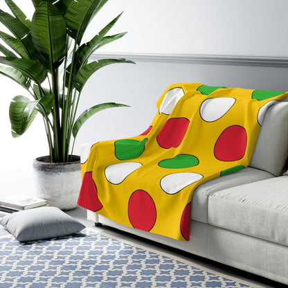 Myanmar Retro Polka Dots Blanket Throw