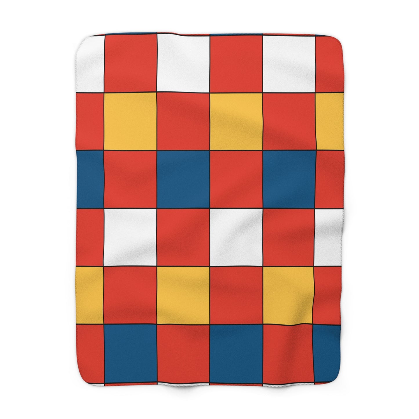 Kiribati Retro Check Blanket Throw