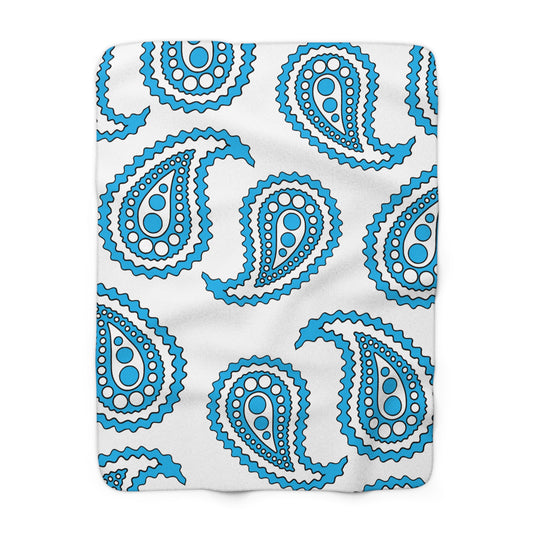 San Marino Retro Paisley Blanket Throw