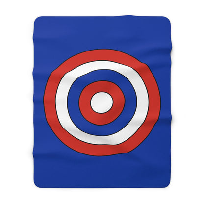 Russia Retro Target Blanket Throw