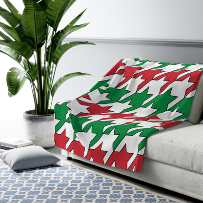 Italy Retro Houndstooth Blanket Throw