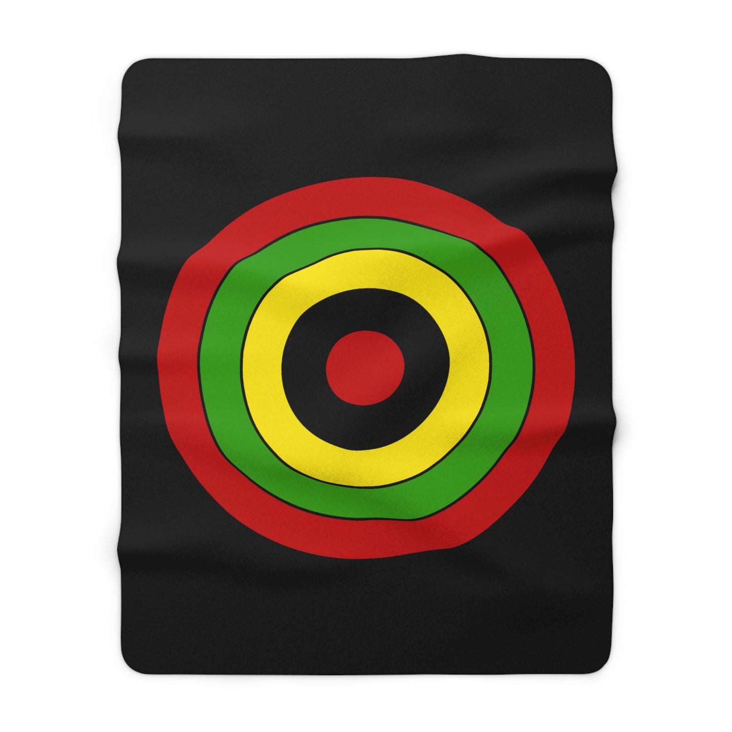 Saint Kitts And Nevis Retro Target Blanket Throw