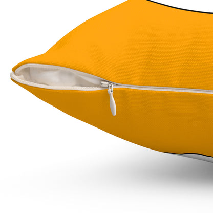 Orange, White Retro Target Cushion Pillow