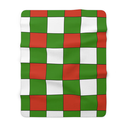 Hungary Retro Check Blanket Throw