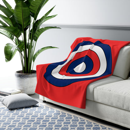 Svalbard And Jan Mayen Retro Target Blanket Throw