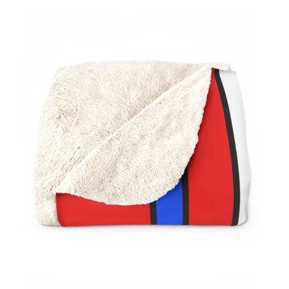 Puerto Rico Retro Stripes Blanket Throw