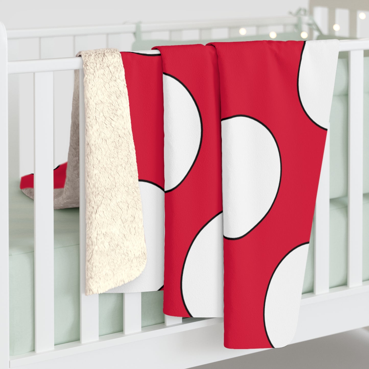 Poland Retro Polka Dots Blanket Throw