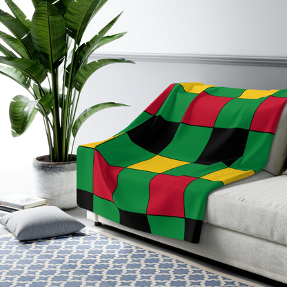 Vanuatu Retro Check Blanket Throw