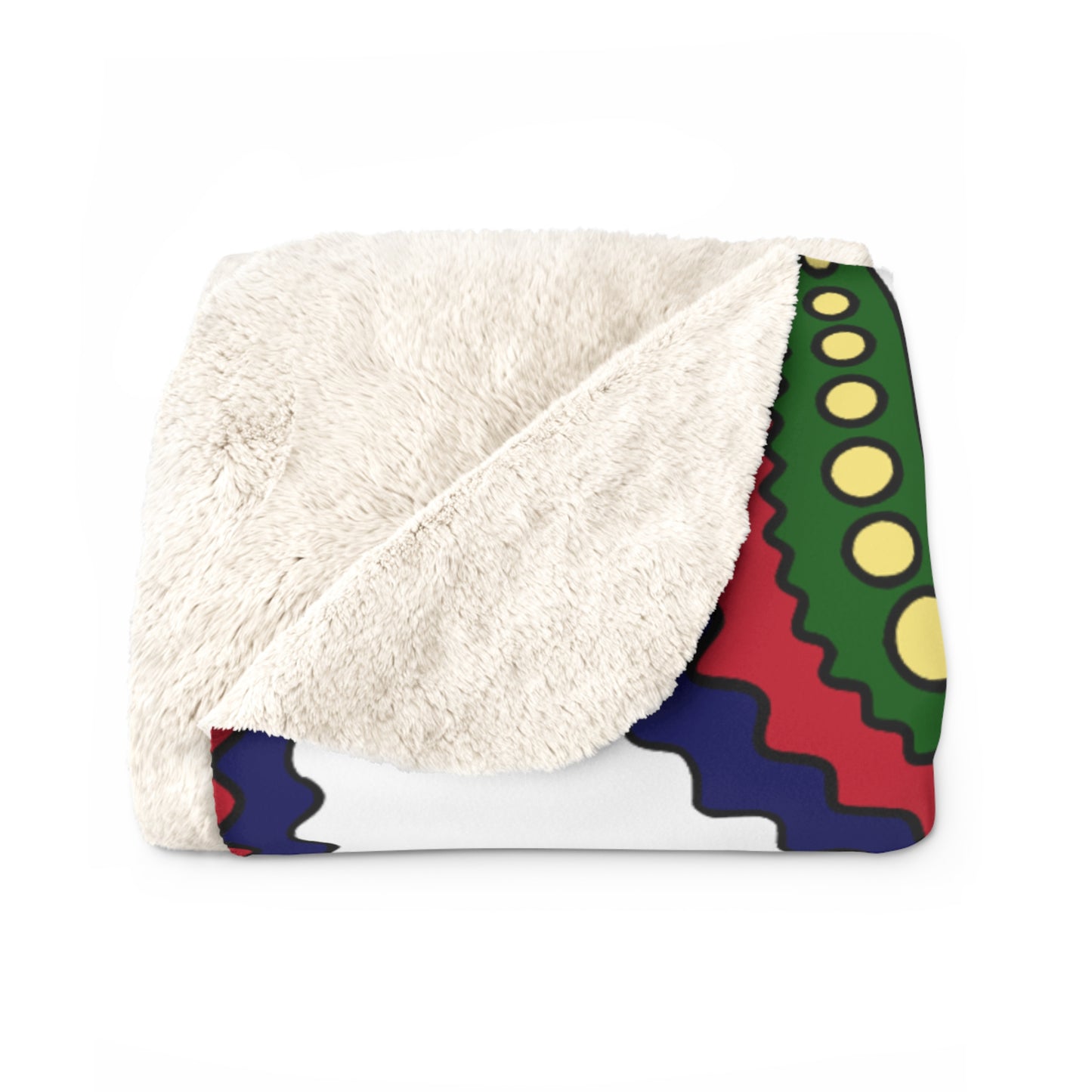 British Indian Ocean Territory Retro Paisley Blanket Throw