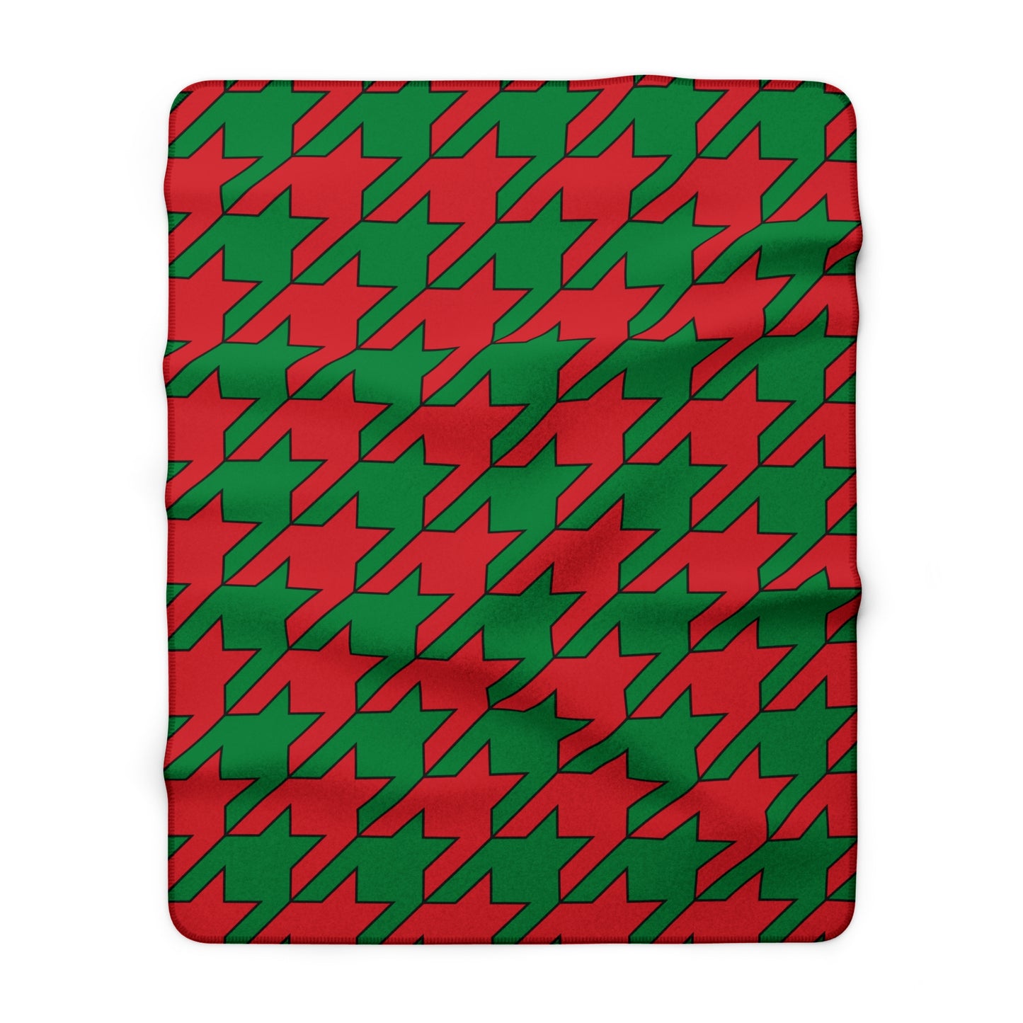 Turkmenistan Retro Houndstooth Blanket Throw